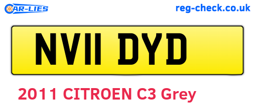 NV11DYD are the vehicle registration plates.