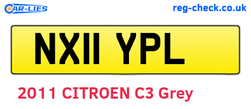 NX11YPL are the vehicle registration plates.