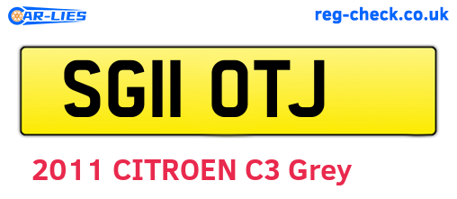 SG11OTJ are the vehicle registration plates.