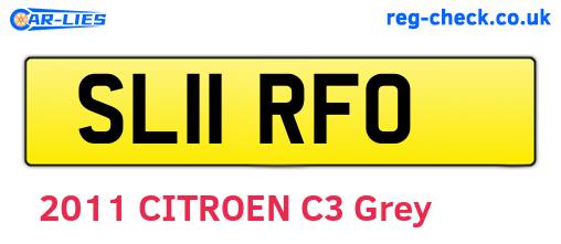 SL11RFO are the vehicle registration plates.
