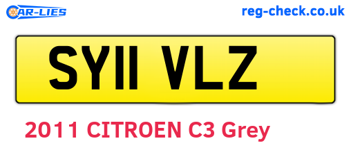 SY11VLZ are the vehicle registration plates.