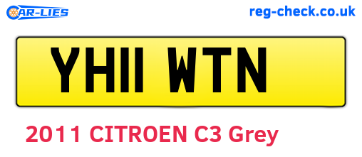 YH11WTN are the vehicle registration plates.