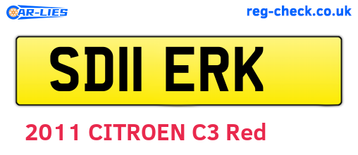 SD11ERK are the vehicle registration plates.