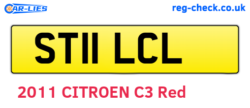ST11LCL are the vehicle registration plates.