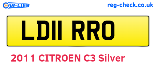 LD11RRO are the vehicle registration plates.