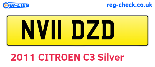 NV11DZD are the vehicle registration plates.