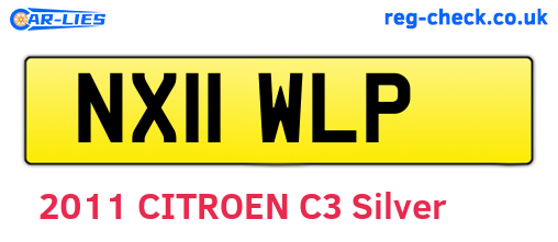 NX11WLP are the vehicle registration plates.