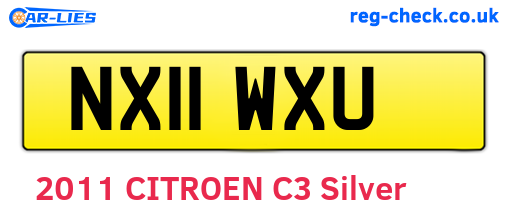 NX11WXU are the vehicle registration plates.