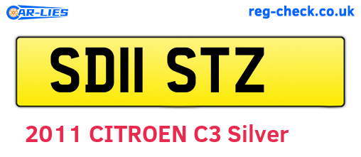SD11STZ are the vehicle registration plates.