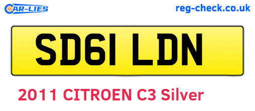 SD61LDN are the vehicle registration plates.