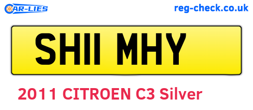 SH11MHY are the vehicle registration plates.