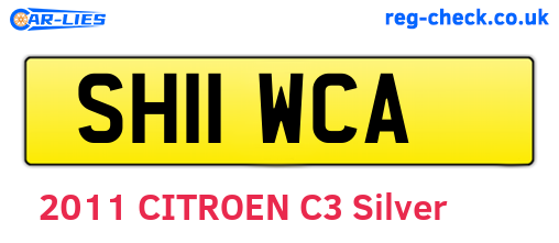 SH11WCA are the vehicle registration plates.