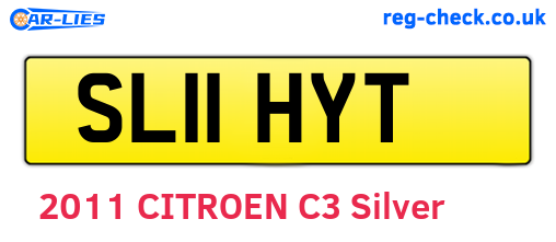SL11HYT are the vehicle registration plates.