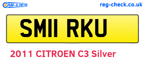 SM11RKU are the vehicle registration plates.