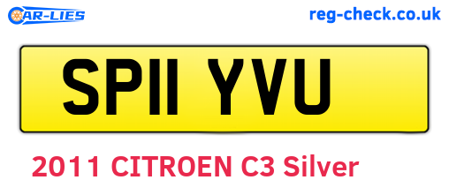 SP11YVU are the vehicle registration plates.