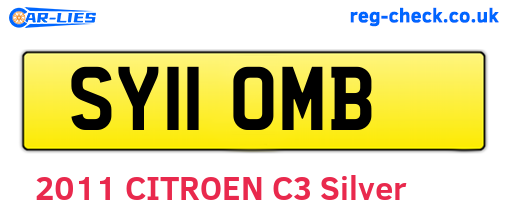 SY11OMB are the vehicle registration plates.