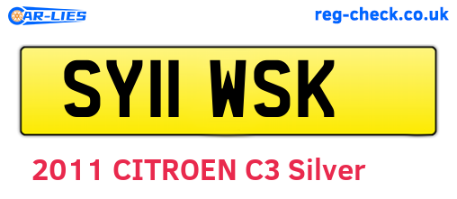 SY11WSK are the vehicle registration plates.