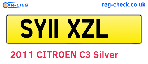 SY11XZL are the vehicle registration plates.