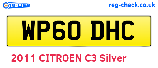 WP60DHC are the vehicle registration plates.