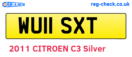 WU11SXT are the vehicle registration plates.