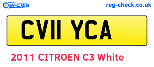 CV11YCA are the vehicle registration plates.