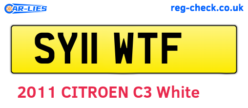 SY11WTF are the vehicle registration plates.