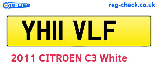 YH11VLF are the vehicle registration plates.