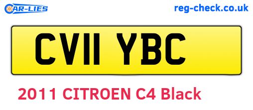 CV11YBC are the vehicle registration plates.