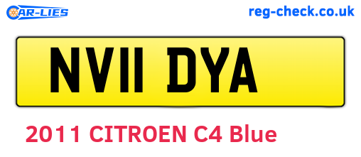 NV11DYA are the vehicle registration plates.