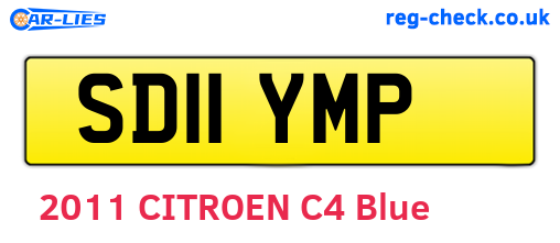 SD11YMP are the vehicle registration plates.