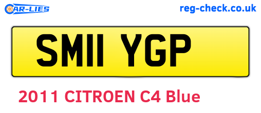 SM11YGP are the vehicle registration plates.