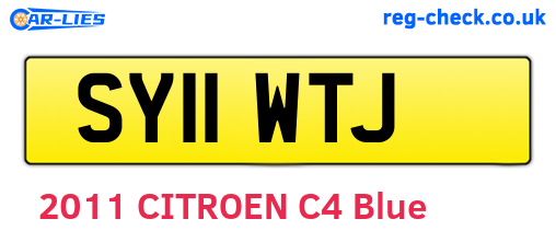SY11WTJ are the vehicle registration plates.