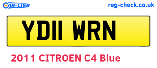 YD11WRN are the vehicle registration plates.
