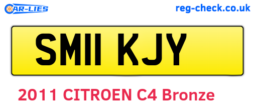 SM11KJY are the vehicle registration plates.