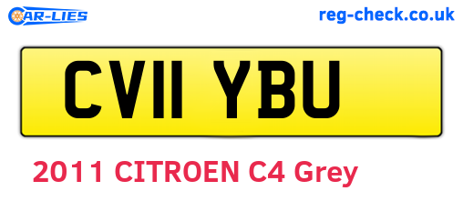 CV11YBU are the vehicle registration plates.