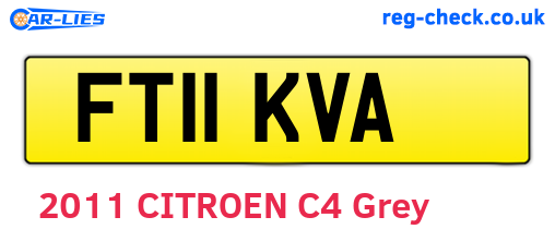 FT11KVA are the vehicle registration plates.