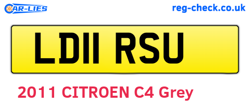 LD11RSU are the vehicle registration plates.