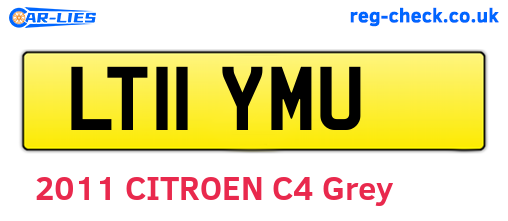 LT11YMU are the vehicle registration plates.