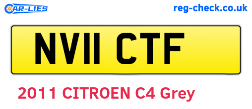 NV11CTF are the vehicle registration plates.