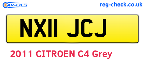NX11JCJ are the vehicle registration plates.