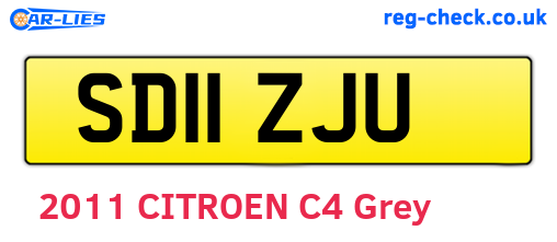 SD11ZJU are the vehicle registration plates.