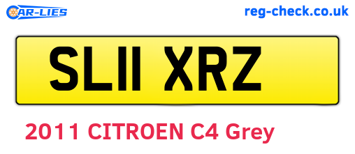 SL11XRZ are the vehicle registration plates.