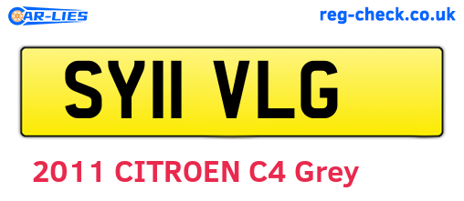 SY11VLG are the vehicle registration plates.