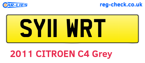 SY11WRT are the vehicle registration plates.