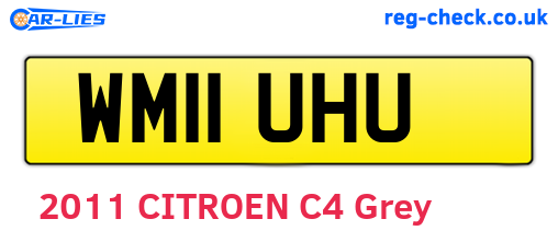 WM11UHU are the vehicle registration plates.