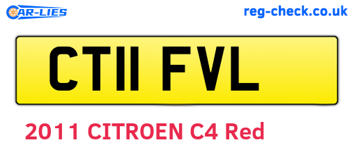 CT11FVL are the vehicle registration plates.