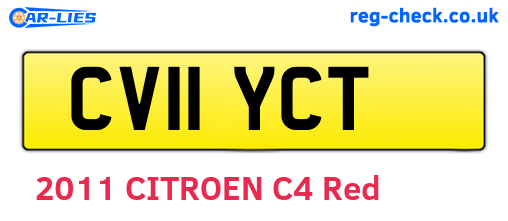 CV11YCT are the vehicle registration plates.