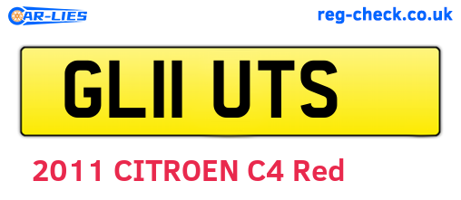 GL11UTS are the vehicle registration plates.