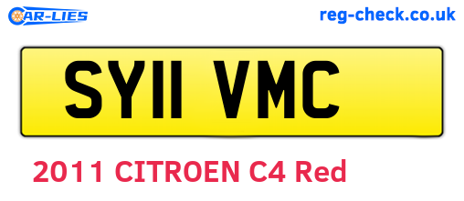 SY11VMC are the vehicle registration plates.
