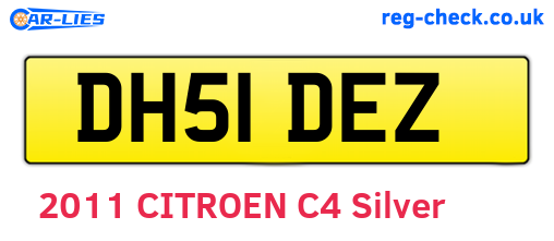 DH51DEZ are the vehicle registration plates.